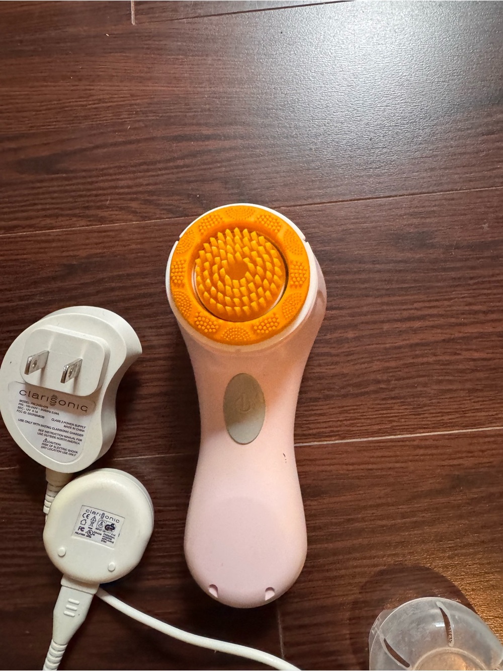 Clarisonic Pink Facial Cleansing Brush with Orange Silicone Head